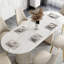 Table et chaise de salle à manger de texture légère de luxe-111096575