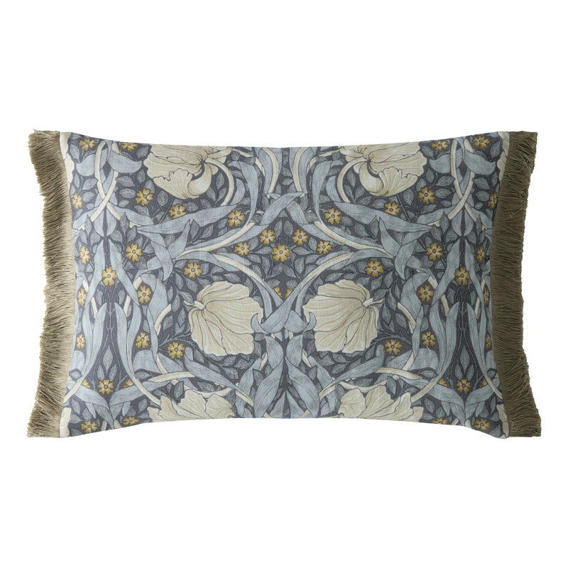 Floral Blue Cushion, Rectangle 40cmH x 60cmW