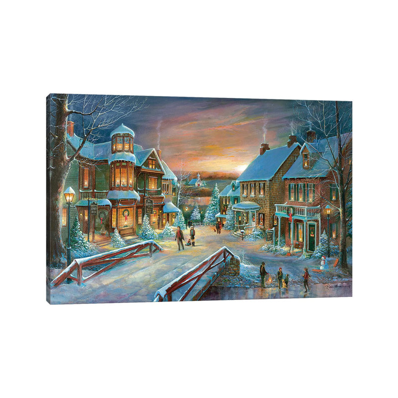 Home For The Holidays by Ruane Manning - Gallery-Wrapped Canvas Giclée on Canvas, 20.32 cm H x 30.48 cm W, Canvas