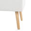 Banc en bois naturel et tissu crème