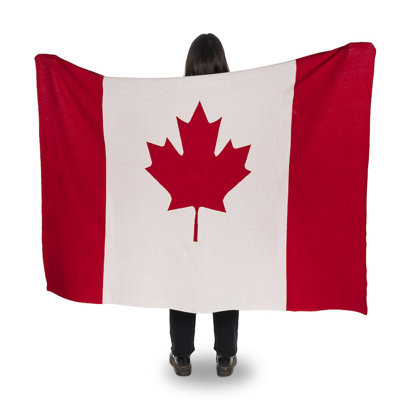 Jeté drapeau du Canada