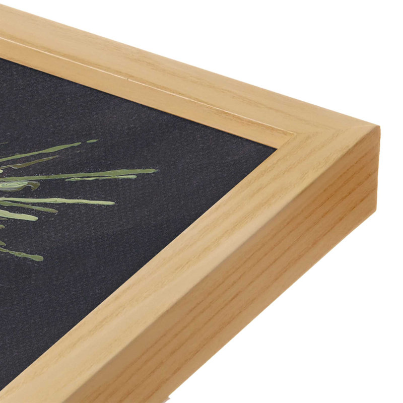 «Pine Sprig» par Julie Norkus, reproduction d'art, L 20 po x H 20 po, Érable, Impression encadrée