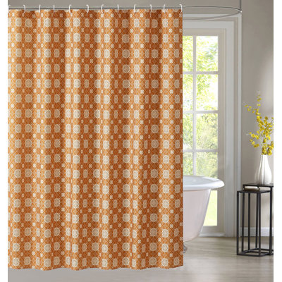Buntingford Damask Shower Curtain with Hooks Included