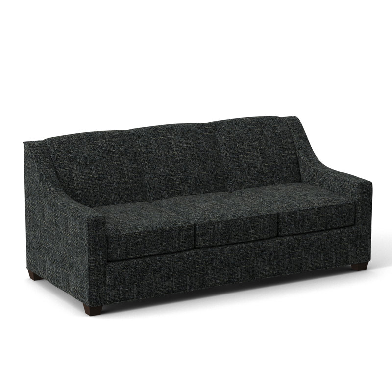 Phillips Square Arm Sofa with Reversible Cushions, Connelly Crow, 34.5" H x 76" W x 36" D, Cafelle