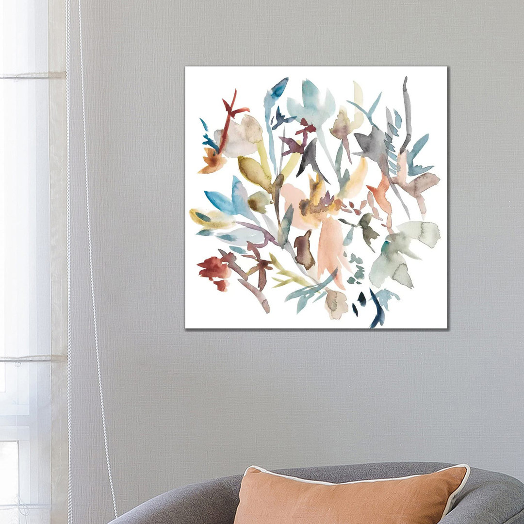Forest Flowers I by Chariklia Zarris - Wrapped Canvas Painting