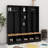 Multi-Functional Coat Rack With Metal Hooks, Shoe Cabinet With Storage Cubes And Shelves-211802174