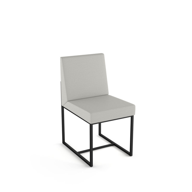 Chaise d'appoint rembourrée Ninh, Gris, Gris