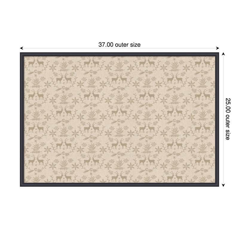 Rangement mural encadré en tissu, 25" H x 37" W