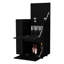 Chariot-bar noir avec tablette et rangement polyvalent pour la cuisine-1296058575
