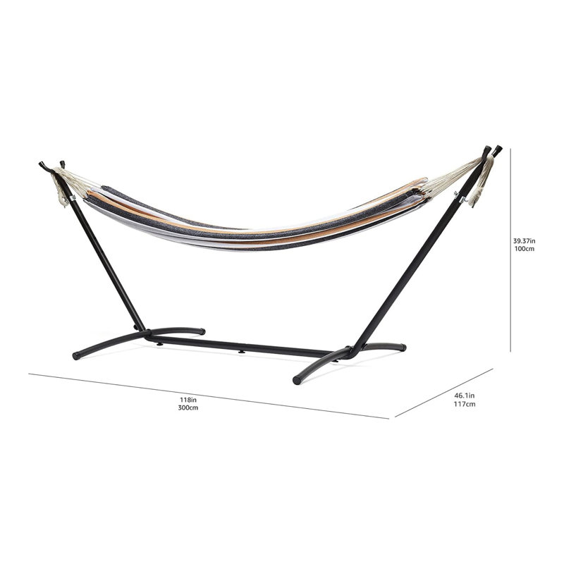 Fabric Hammock With Stand, Multi Color