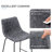 Bellino Upholstered Counter Stool with Metal Frame-210964605