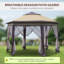 Pavillon de jardin escamotable
