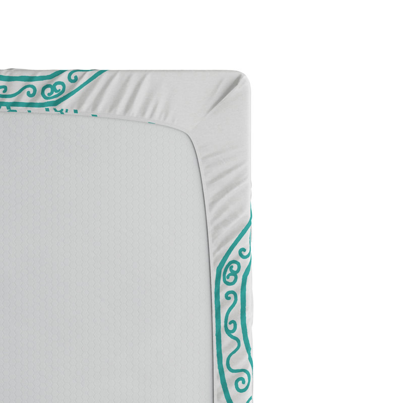 Microfiber Floral Fitted Sheet, Full Fitted Sheet