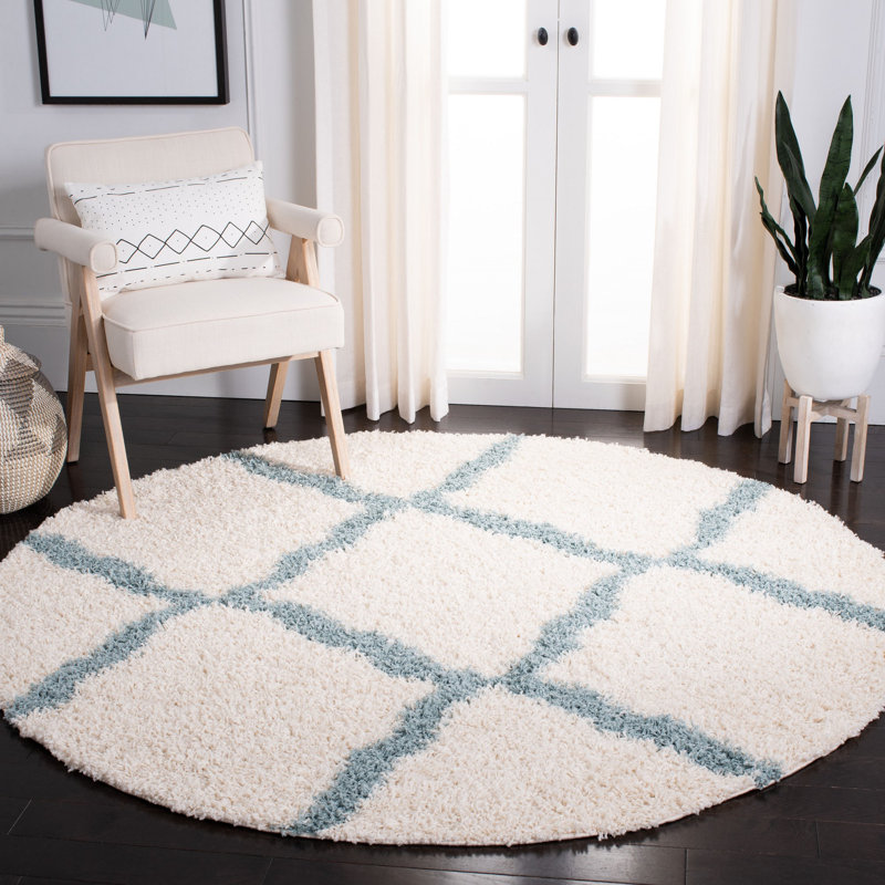 Alonnah Ivory/Light Blue Area Rug