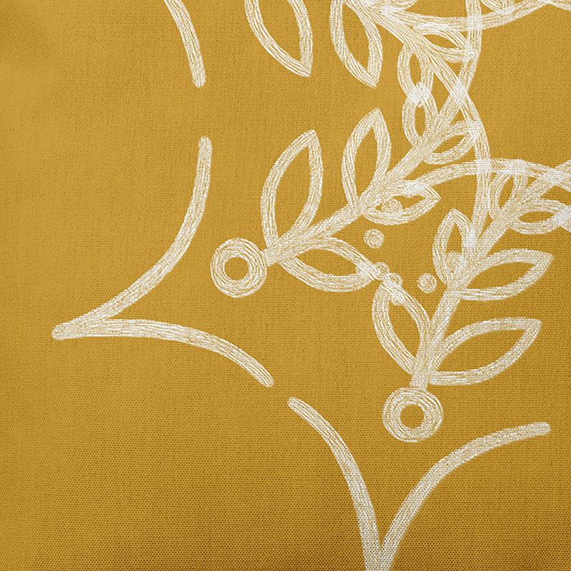 Reversible Throw Pillow, 26" x 26" , Gold