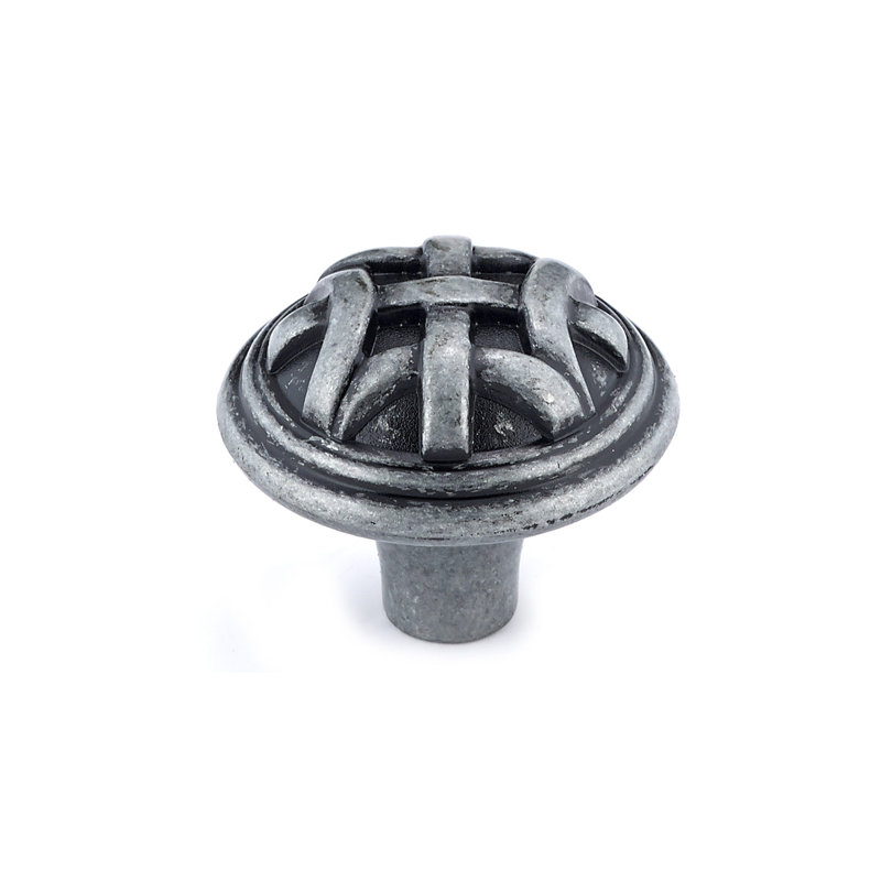 Expression 1 1/4" Diameter Round Knob, Wrought Iron