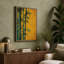 Bamboo Against Gold Japandi - Wrapped Canvas-710118371-710118380