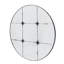 Miroir mural rond en verre antique H 35,6 po - élégant pour salle de bain, vestibule, console 36 po avec garniture en résine
