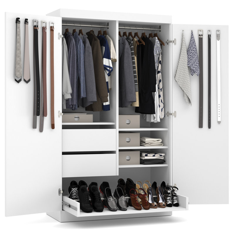 Armoire-penderie Arlex, Blanc