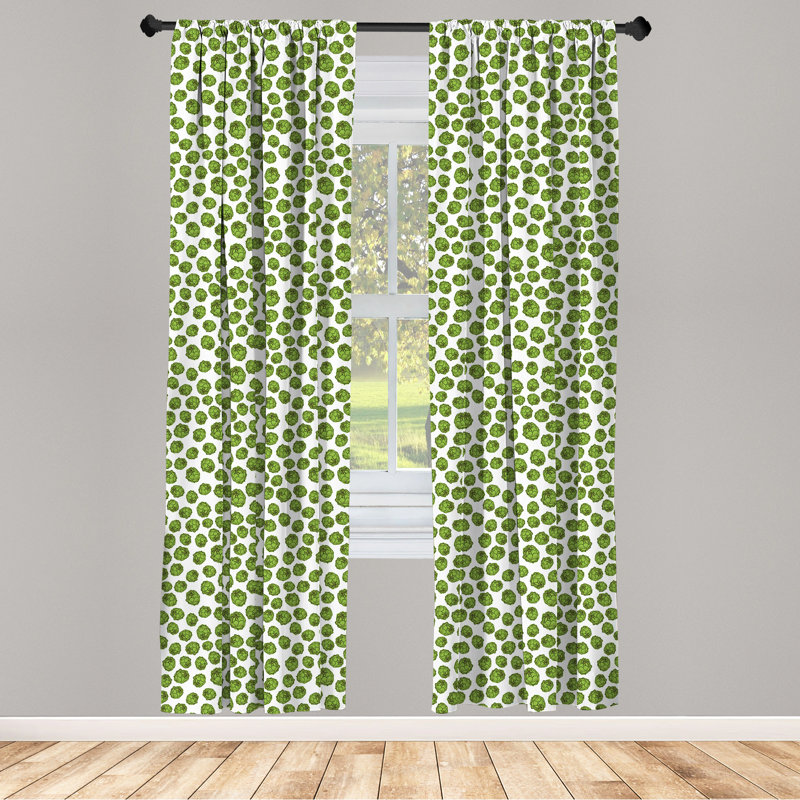 Geometric Semi-Sheer Rod Pocket Curtain Panels, 28" W x 84" L