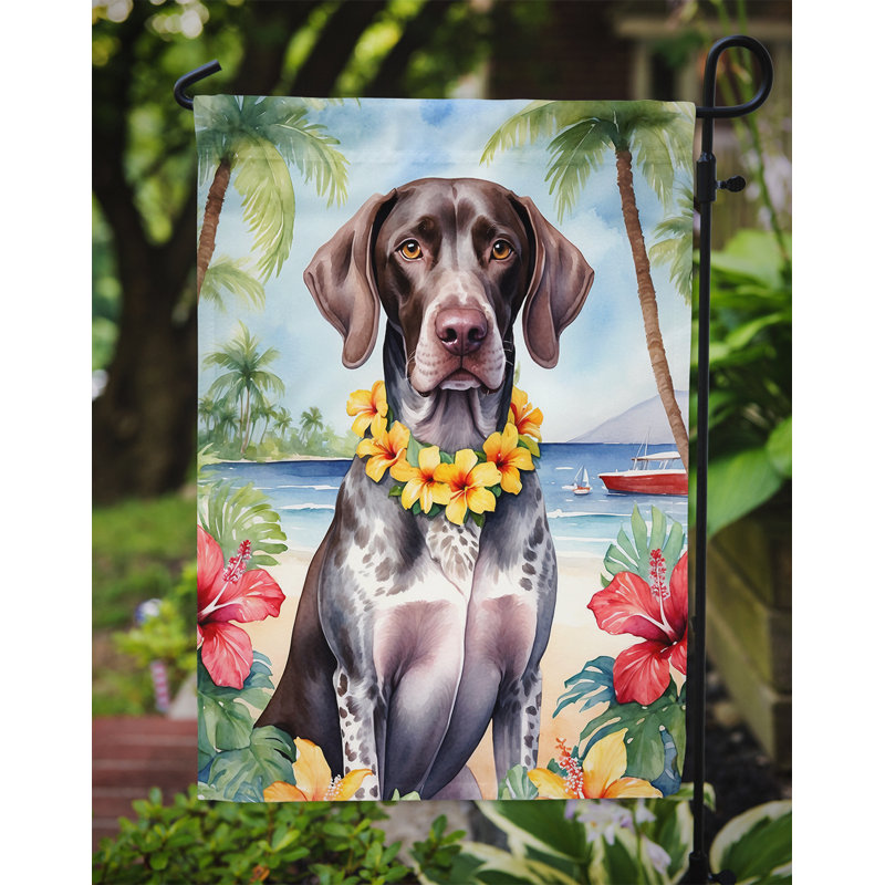 Drapeau de jardin en polyester double face H 15,5 po x l 11,25 po