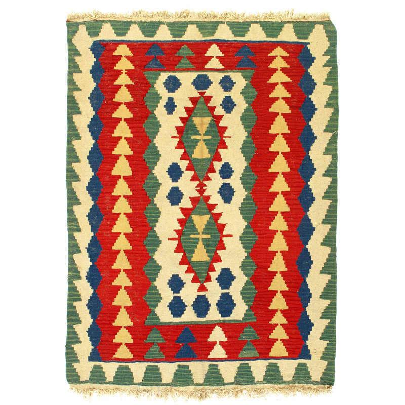 One-of-a-Kind Rectangle 3'9" X 5'9" Hand Knotted Area Rug