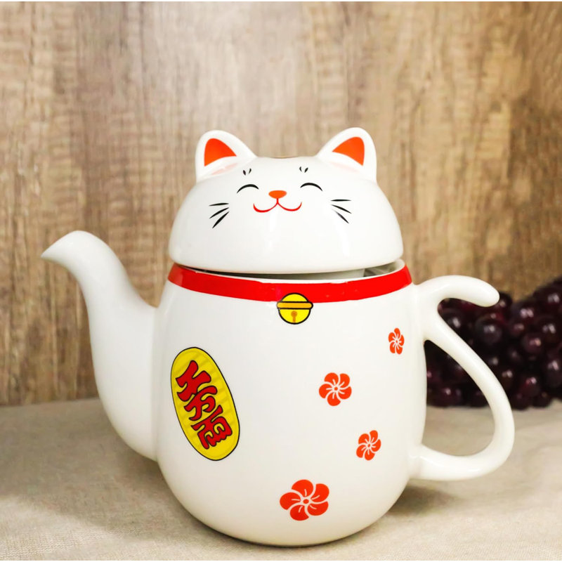 Chat japonais Maneki Neko Lucky Beckonnage avec crépine
