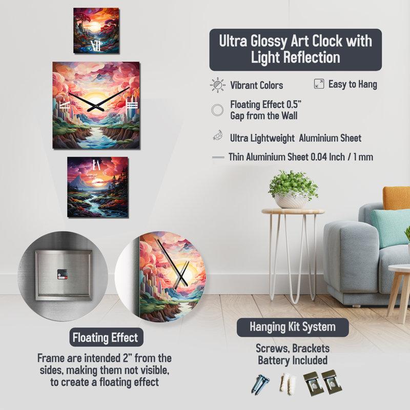 Lyubka Metal Wall Clock