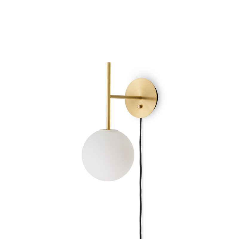 TR Bulb Suspended Wall Lamp, Frame, Brushed Brass, ETL, Brushed Brass