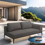 Nusaybah 62.99'' Aluminum Outdoor Loveseat