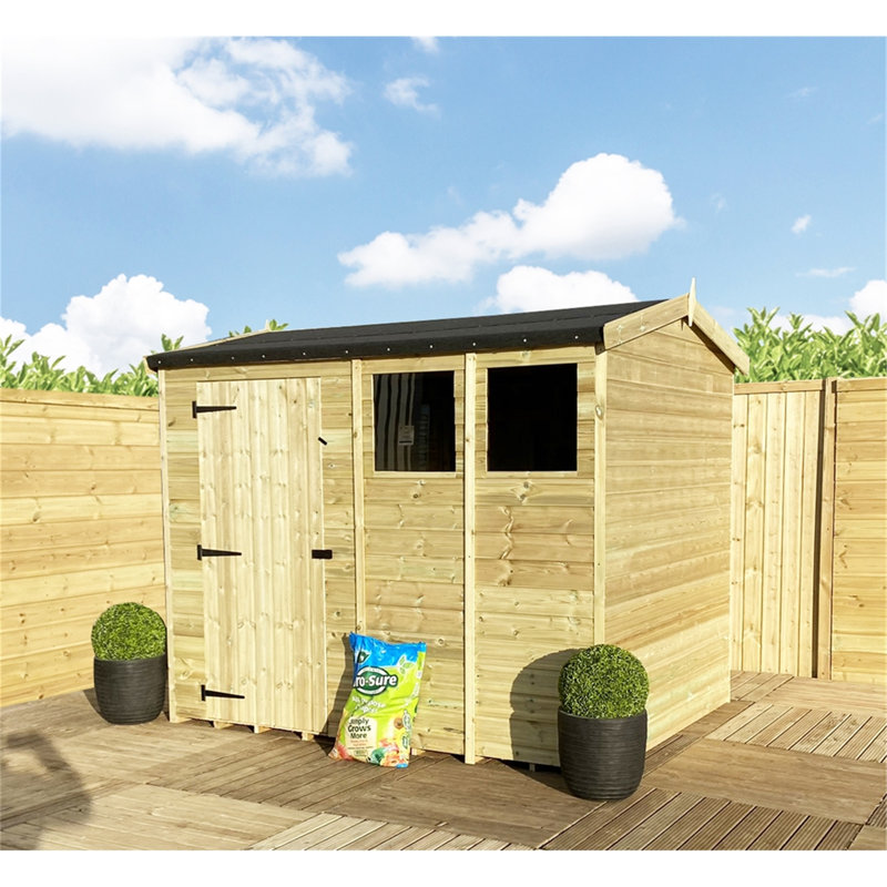 Jiyeon 9 ft. W x 4 ft. D Solid Wood Garden Shed