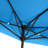 Patio Umbrella - 9FT Half Umbrella Outdoor Patio Canopy with Easy Hand Crank - Condo, Townhouse, or Balcony Furniture by Pure Garden (Blue)-451665951