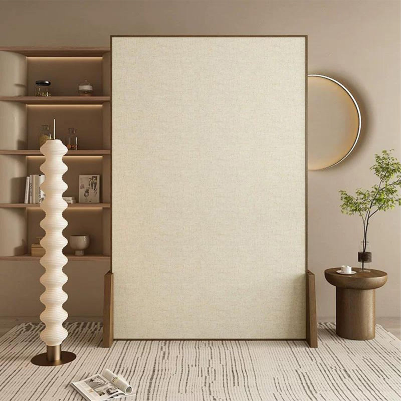 Cloison 1 pièce en bois massif noir, H 70,87 po x l 31,5 po x P 3,94 po