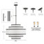 Lustre tambour 6 lumières en lin moderne-170894092-170894080-170894094