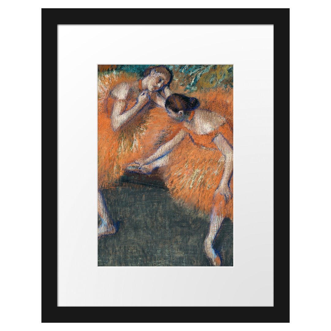 Gerahmter Grafikdruck Two Dancers von Edgar Degas