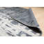 Tapis gris en laine et viscose noués à la main gris