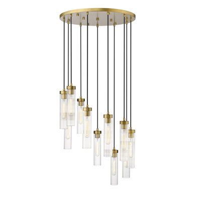 Lustre cylindrique à 11 lumières Mortola