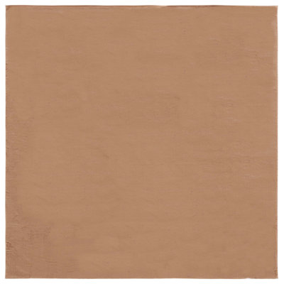 Faux Rabbit Fur Performance Machine Washable Solid Color Rug