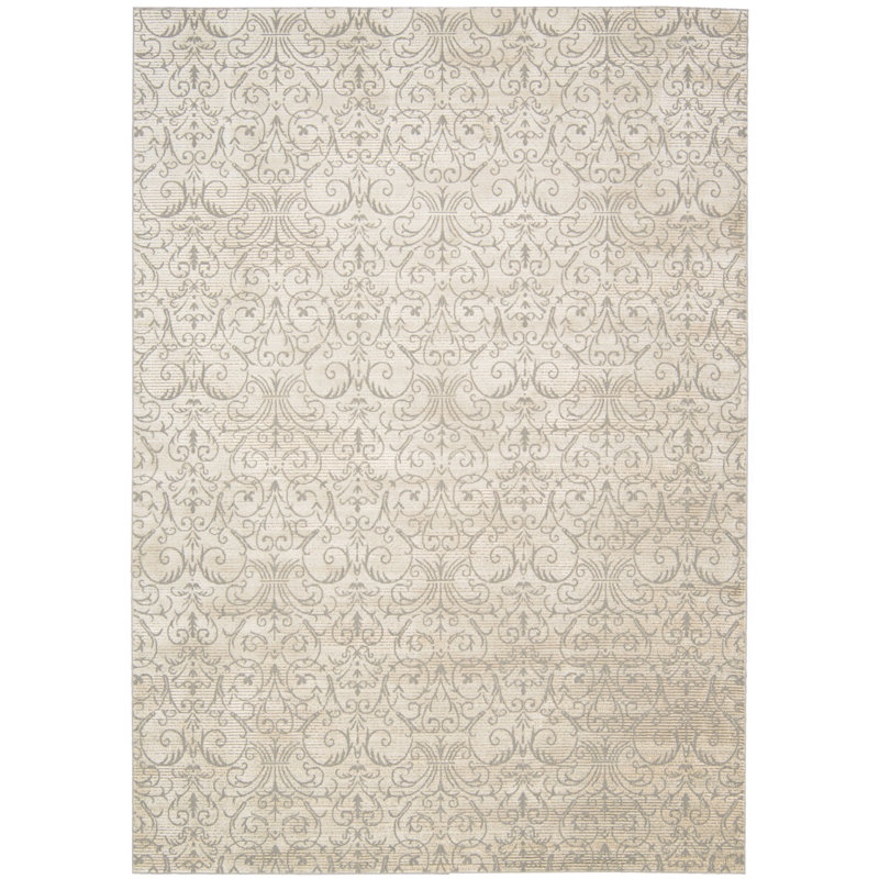 Hyeon Viscose Abstract Indoor Rug, Rectangle 7'6" x 10'6"