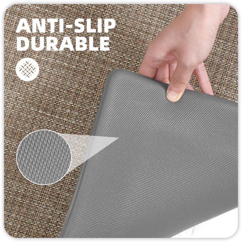 Tapis anti-fatigue Deeana, Rectangle 1 pi 5 po x 2 pi 5 po, Rouge