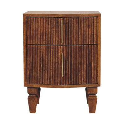 42cm W Solid Wood Bedside Table