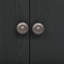 Armoire de rangement en U en placage de frêne à quatre portes avec pieds courbés-742672095