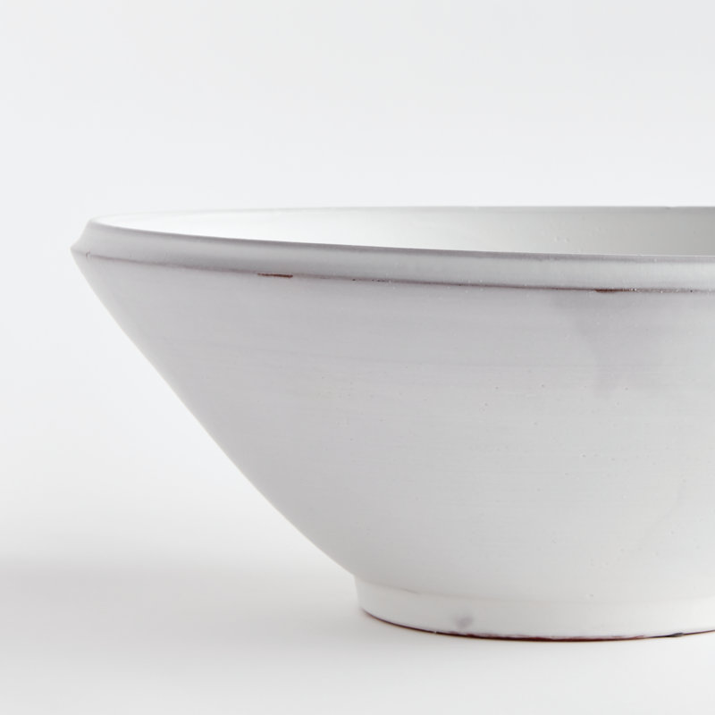 Mirela Grande Decorative Bowl, White