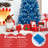 6 FT Artificial Christmas Tree, with 270 Warm White LED Lights 8 Lighting Modes-1581230394
