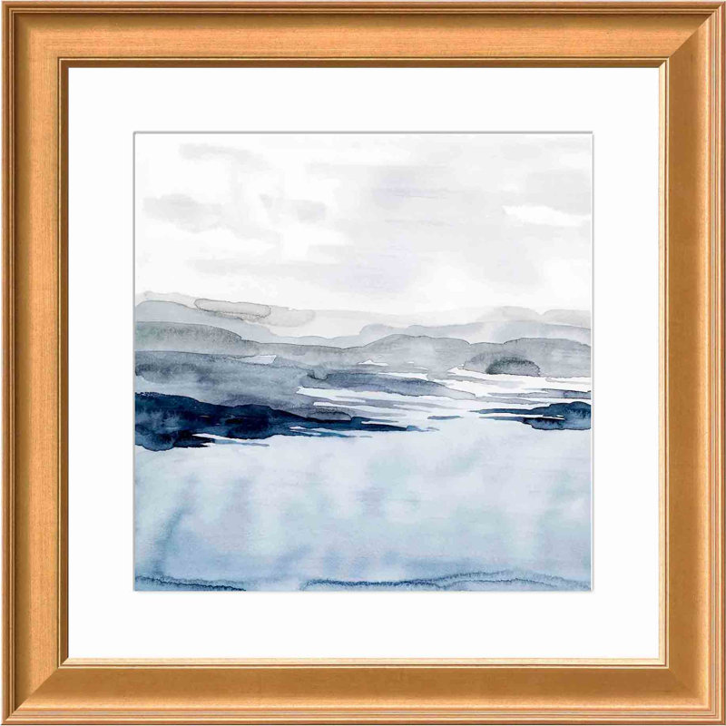 Faded Horizon I by Grace Popp, Antiqued Gold, 18.86" H x 18.86" W x 0.85" D