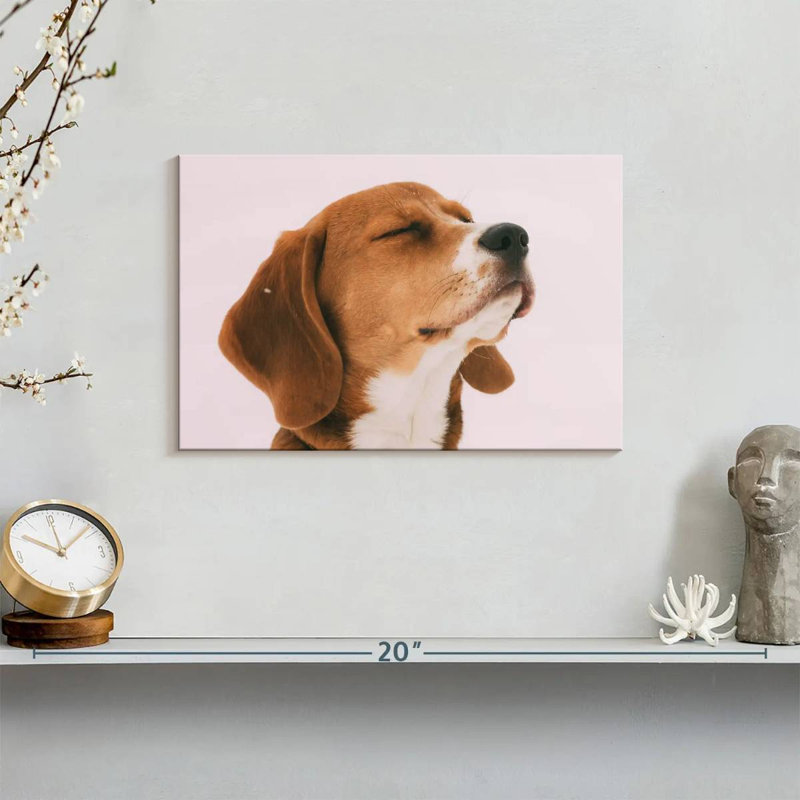 Brampt Beagle, 8" H x 12" W