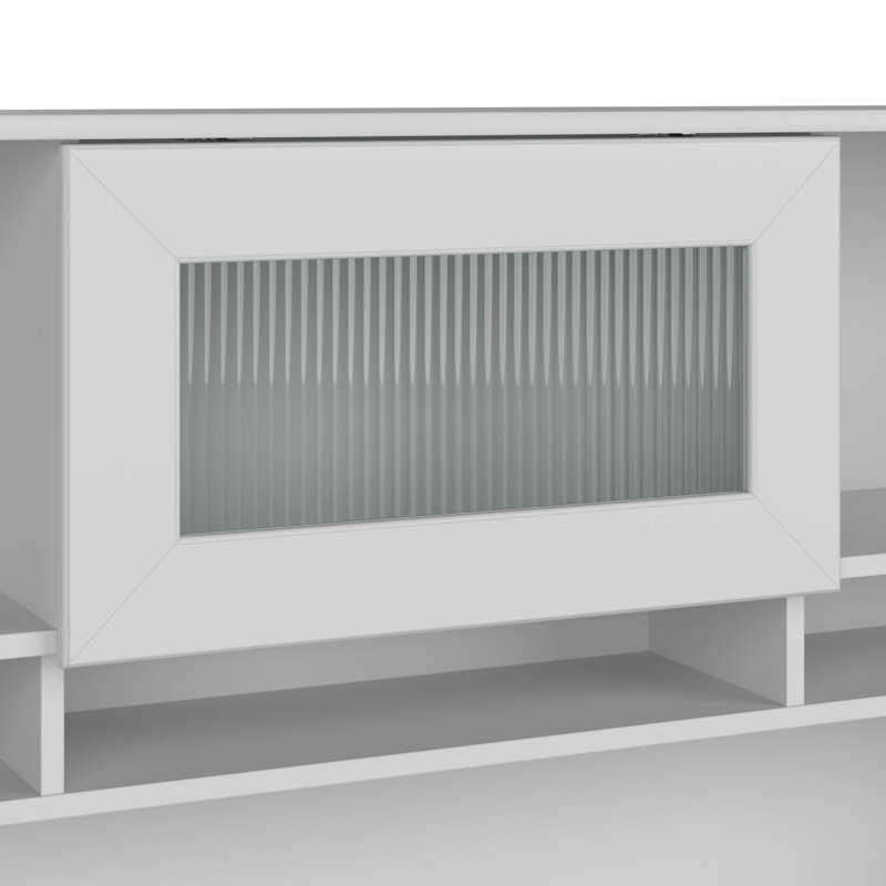 Ozro L-Shaped Executive Desk, White