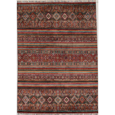 Clearance One-of-a-Kind Rectangle 5'5" X 7'7" Hand Knotted Area Rug