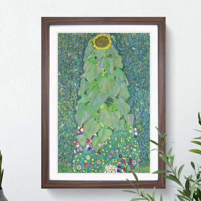 The Sunflower Vol.2 by Gustav Klimt - Framed Print