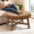 33.1" Round Leather Coffee Table-1768770172